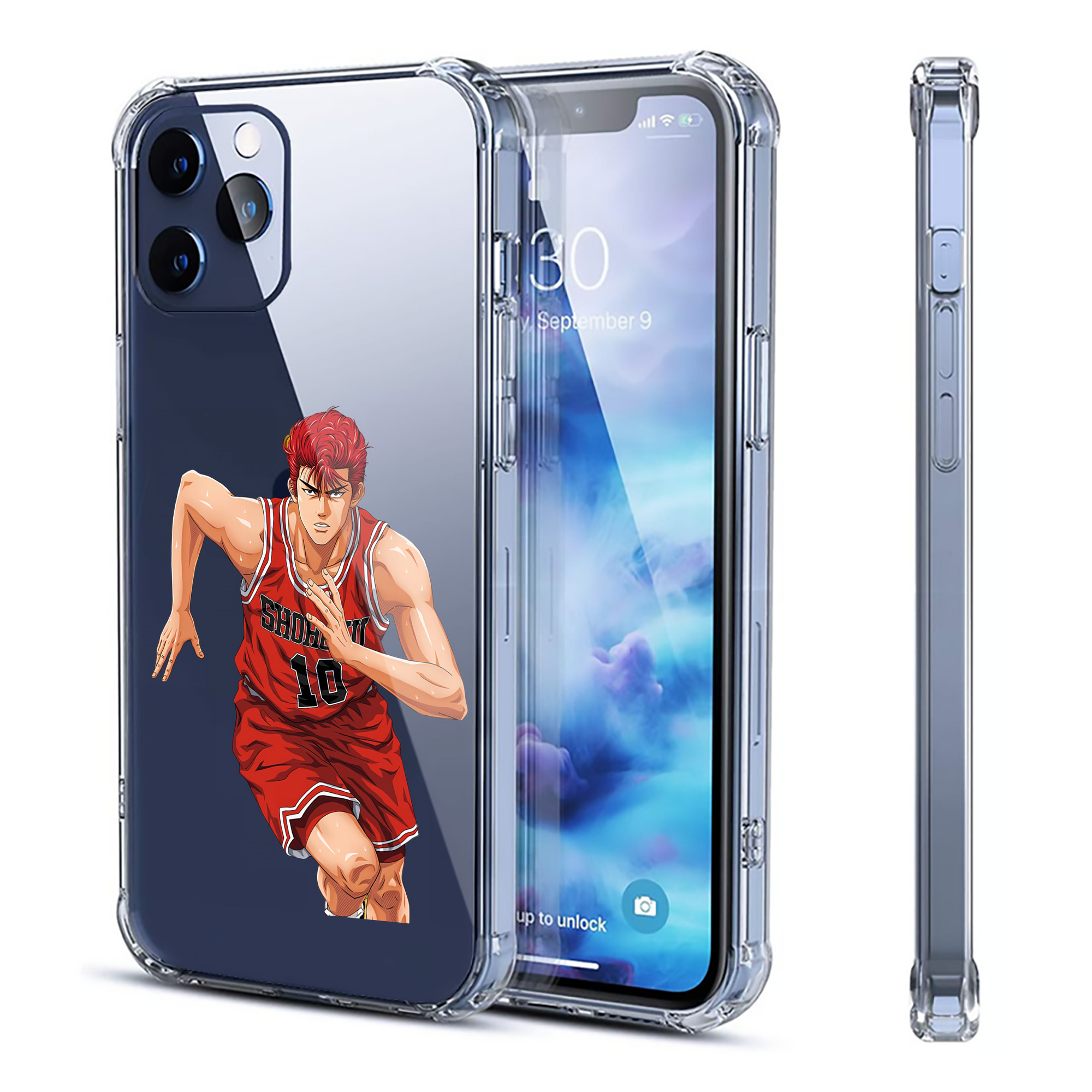 （画像用） SLAM DUNK／スラムダンク 【iPhone 12シリーズ対応】透明スマホケース（クリアソフトケース）